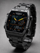 ECD3726-BK99  Obsidian Commander X – Premium Analog-Digital Executive Watch